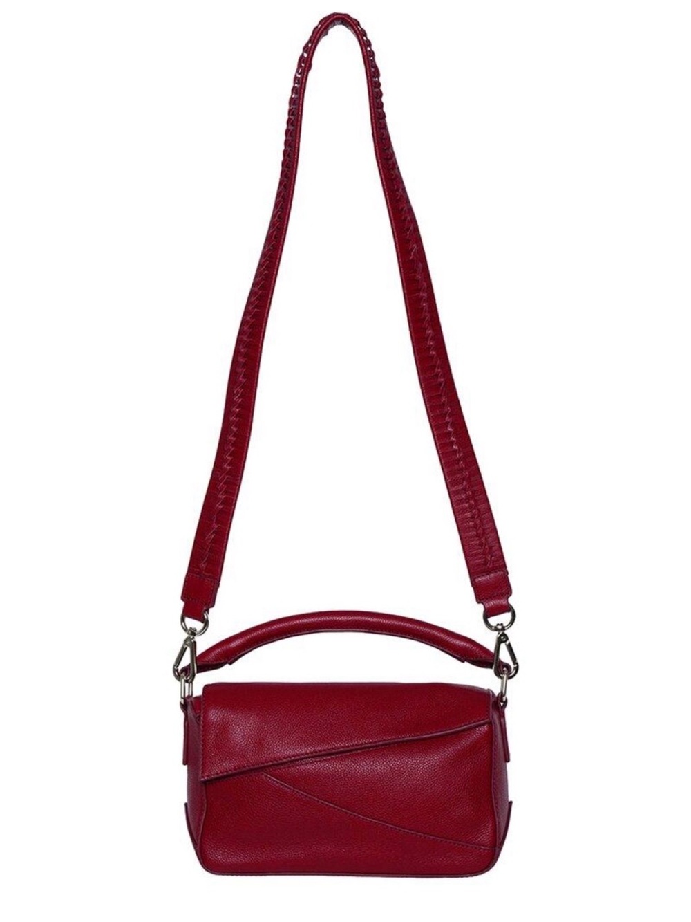 NWT Walter Baker Red Leather Top-Handle Crossbody Bag